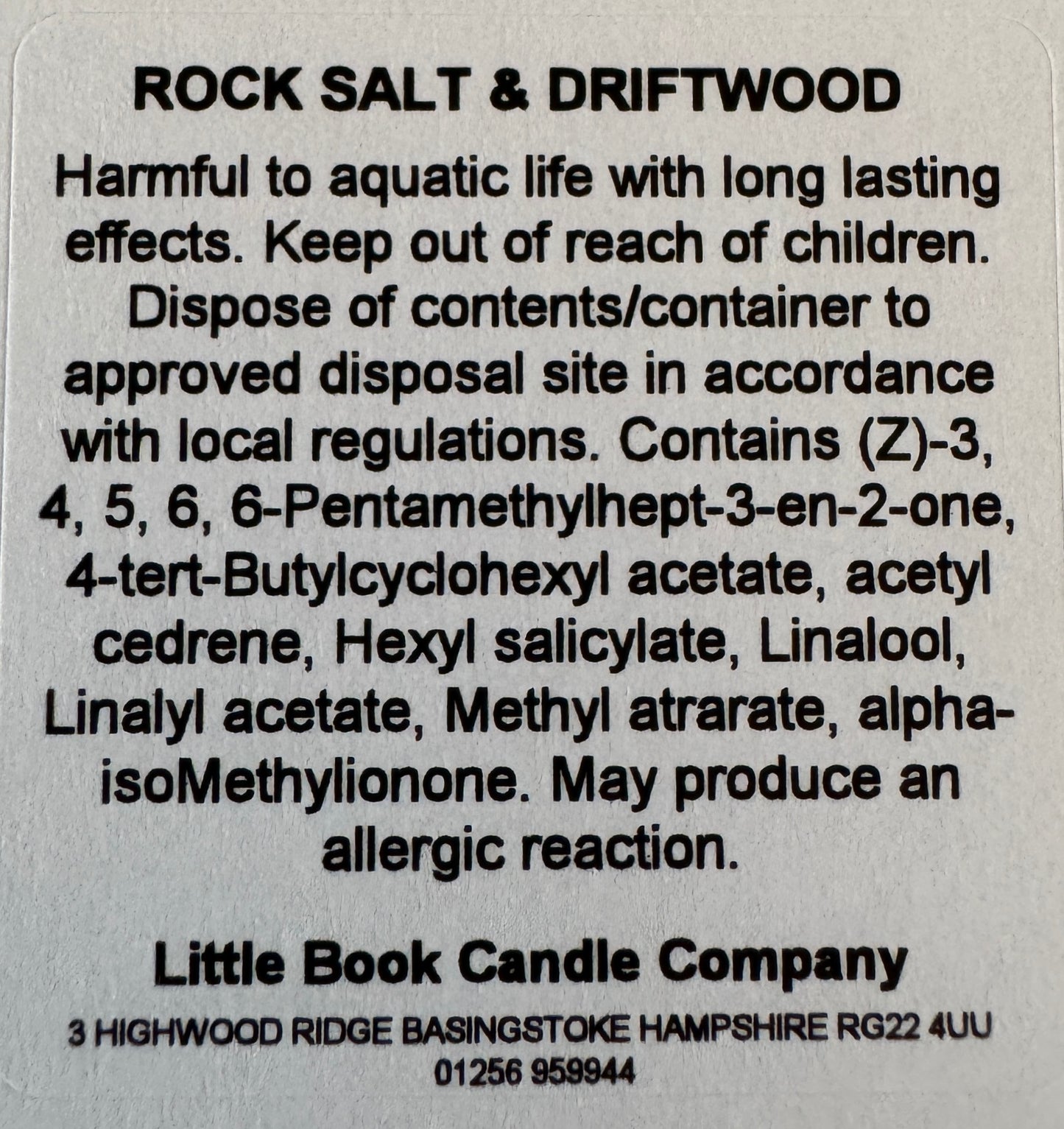 Pack of 10 Wax Melt Hearts Rocksalt & Driftwood