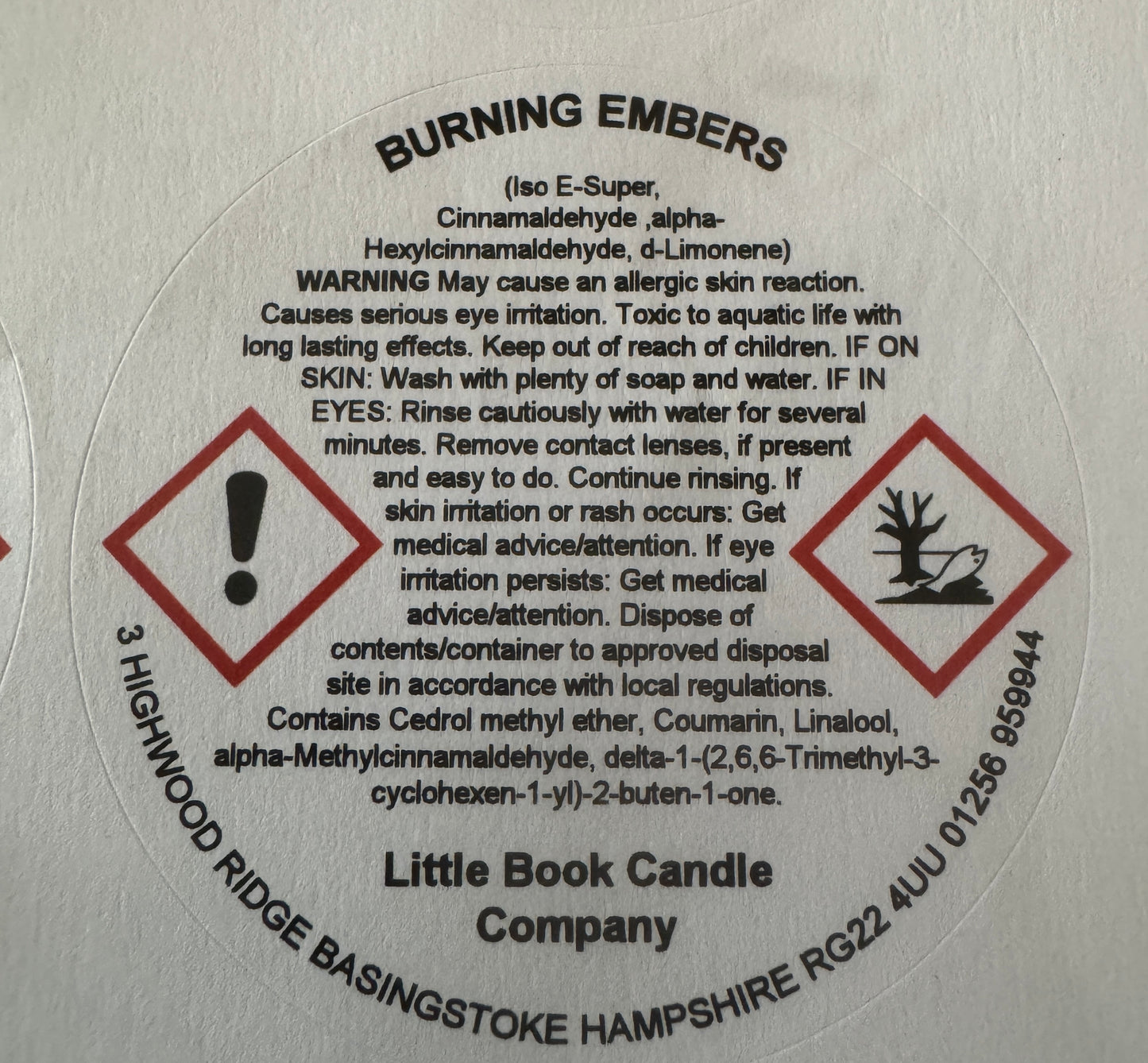 100ml Reed Diffuser Burning Embers