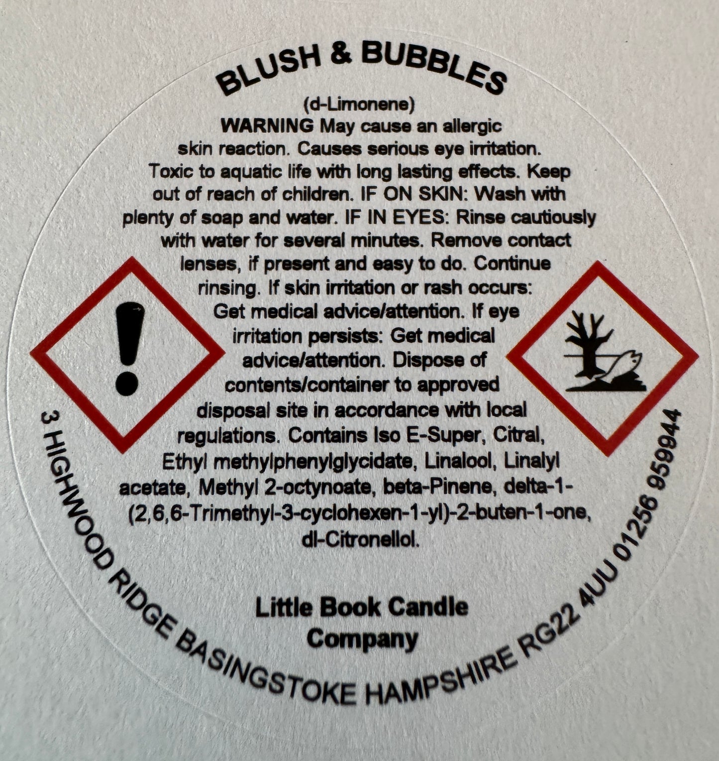 100ml Reed Diffuser Blush & Bubbles