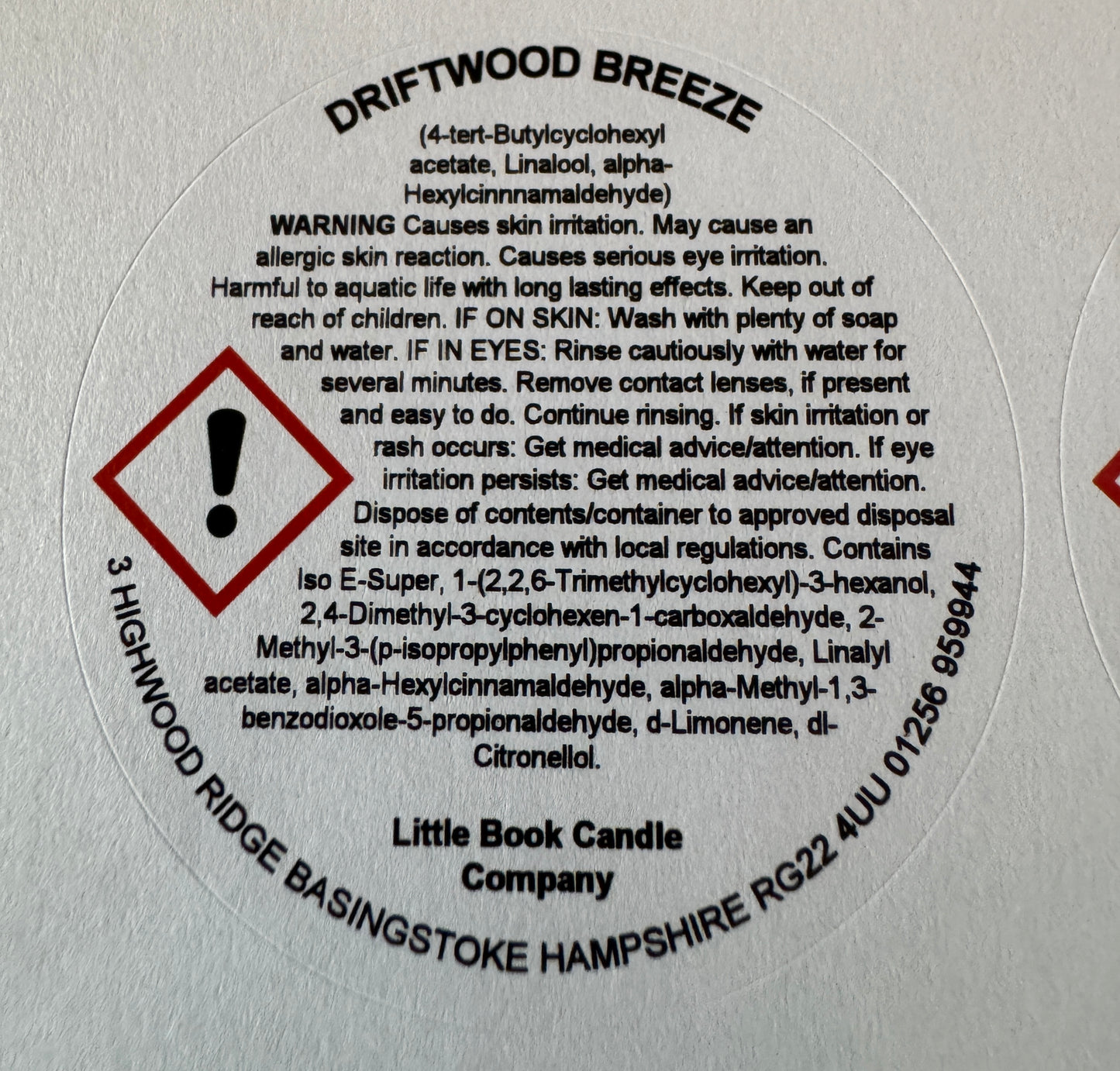 100ml Reed Diffuser Driftwood Breeze