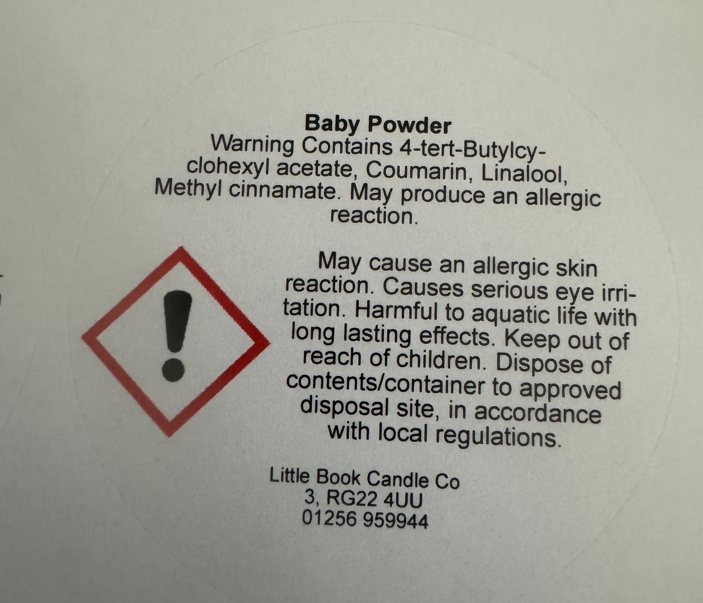 60g Clam Bar Baby Powder