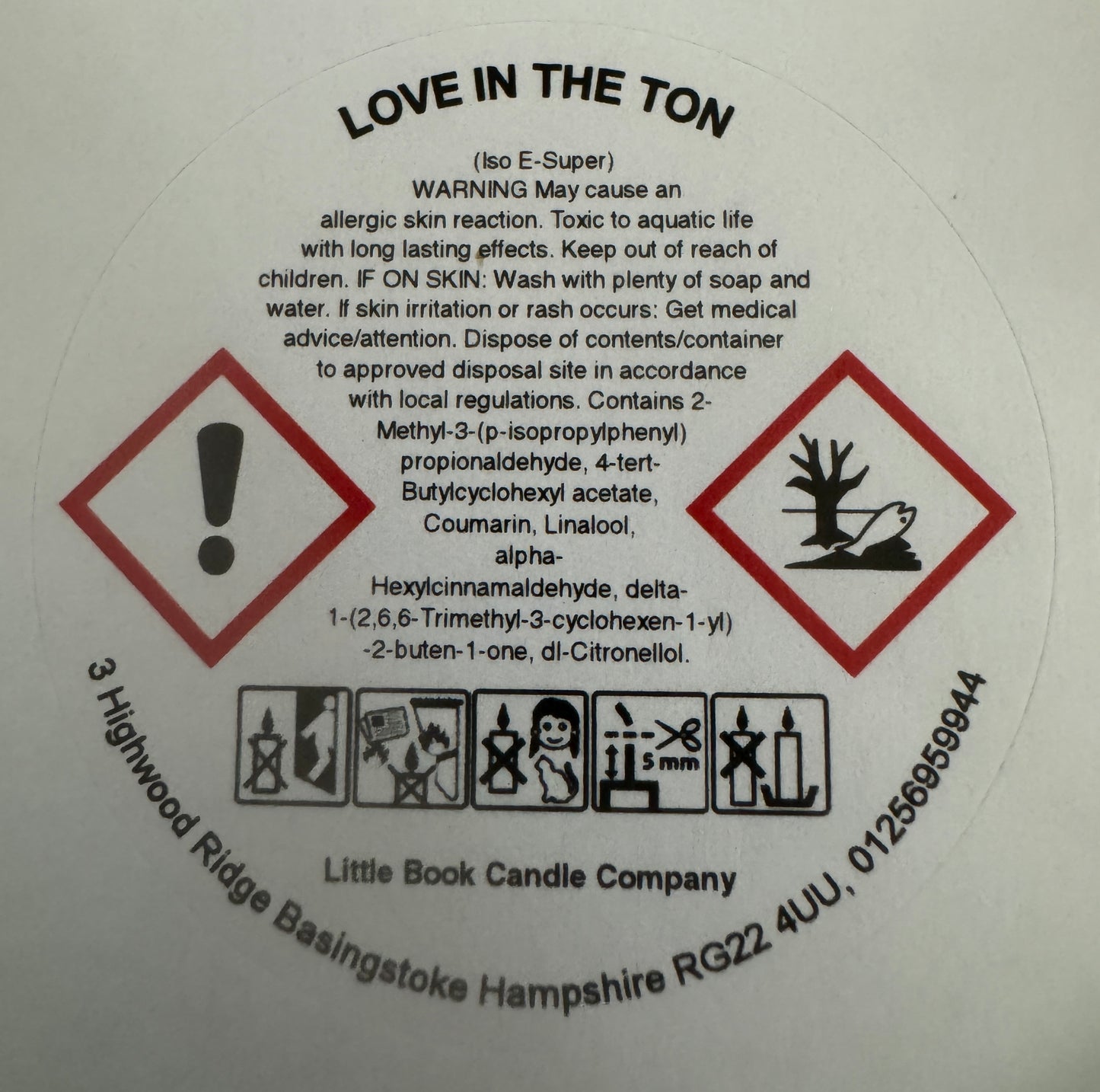 30cl Candle Love in the Ton