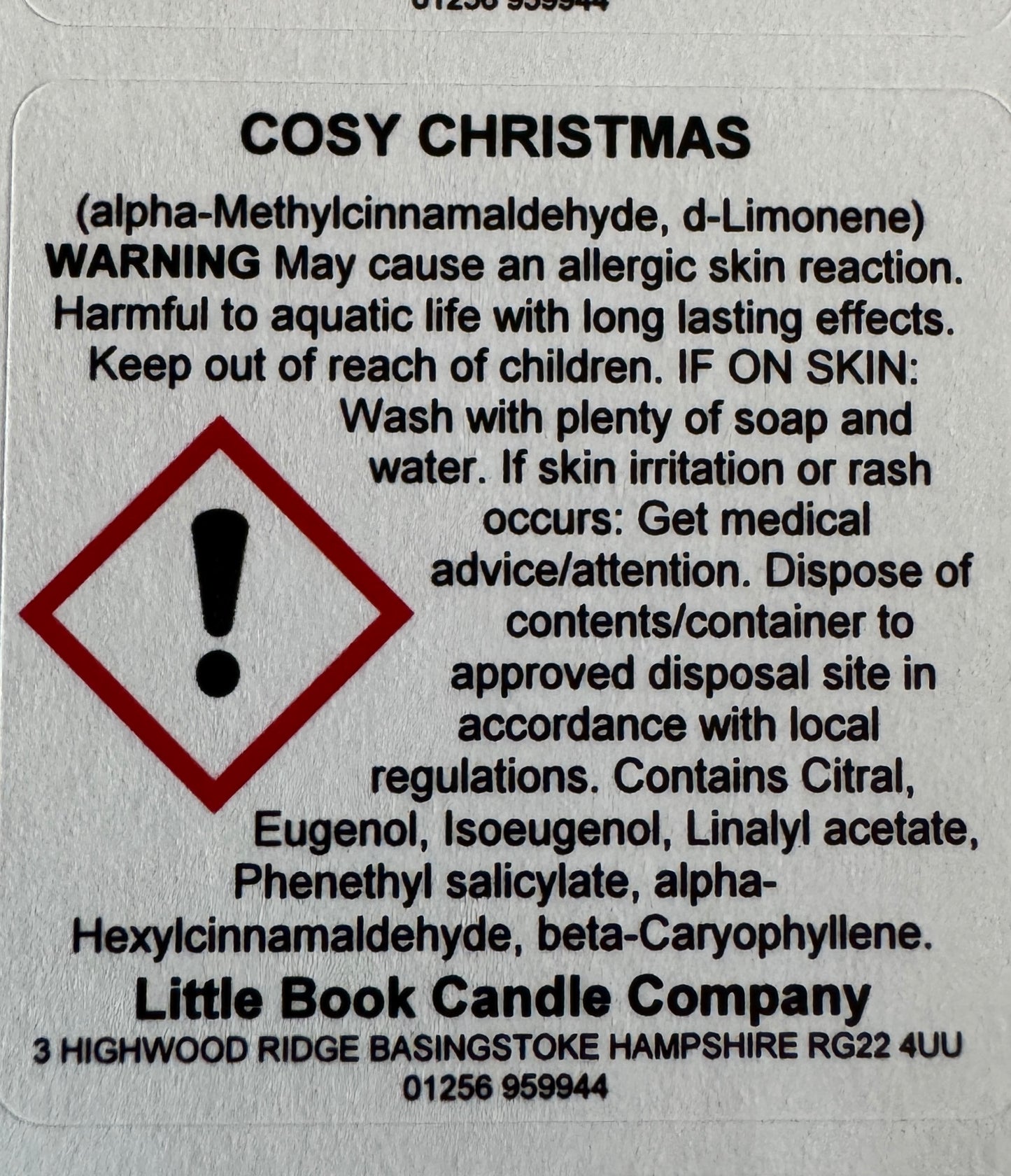 60g Christmas Tree shaped wax melts Cosy Christmas