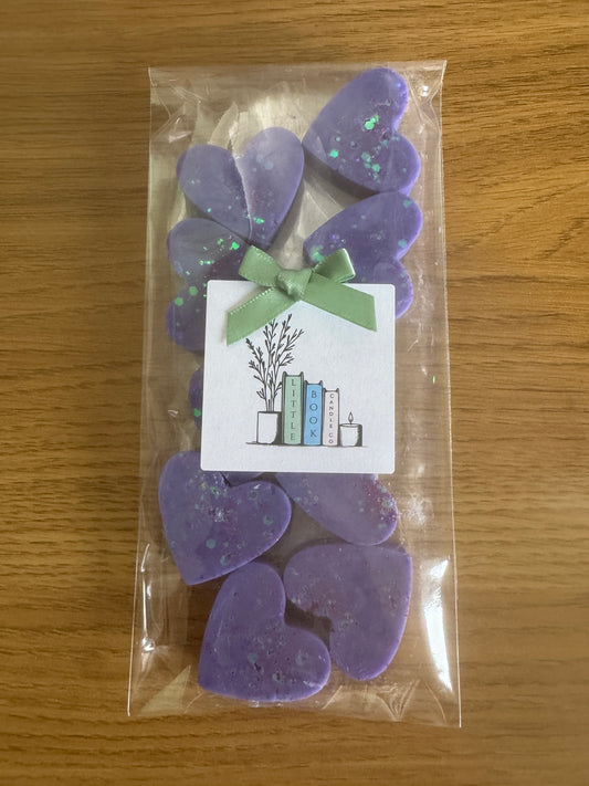 Pack of 10 Wax Melt Hearts Blackcurrant & Tuberose