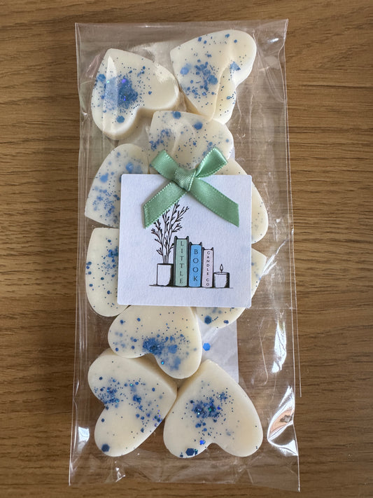 Pack of 10 Wax Melt Hearts Starry Night