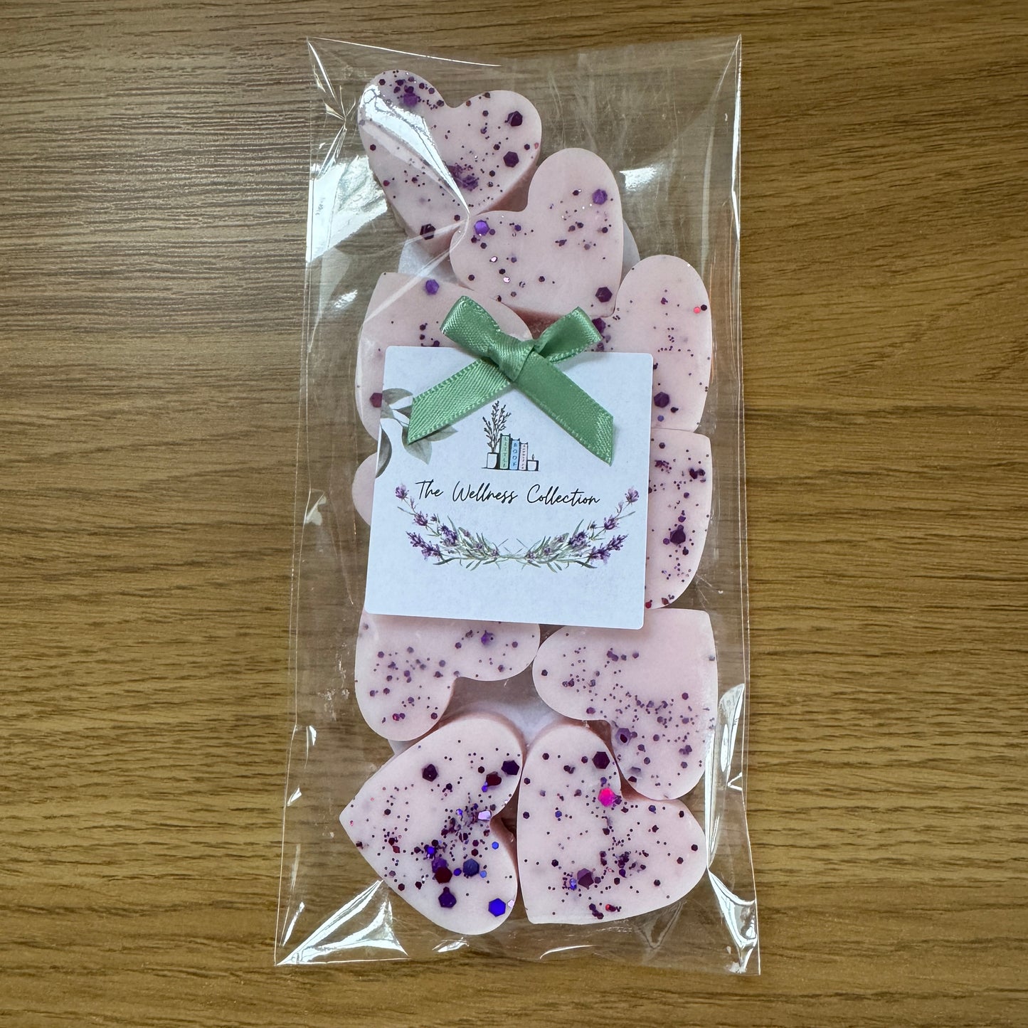 Pack of 10 Wax Melt Hearts Lavender Fields