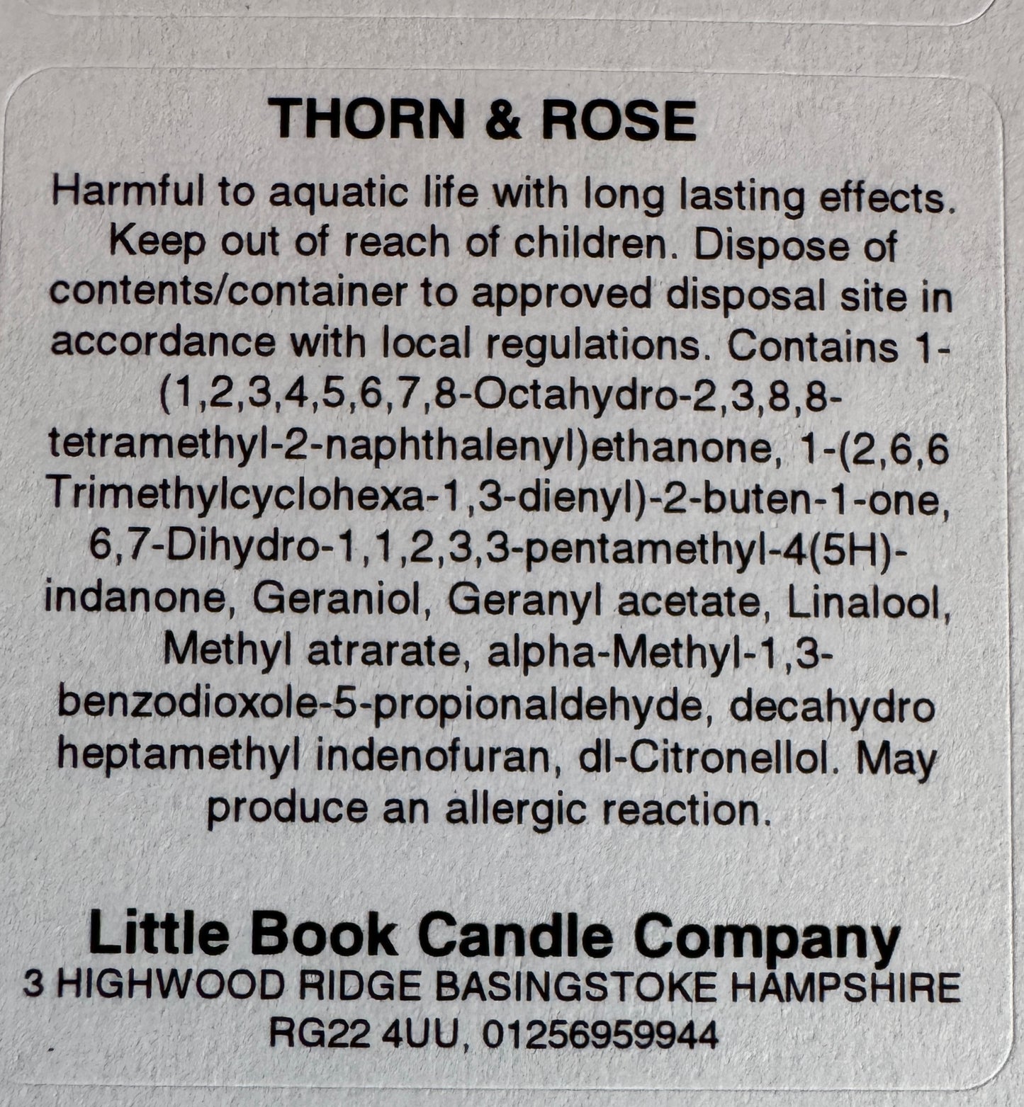Pack of 10 Wax Melt Hearts Thorn & Rose