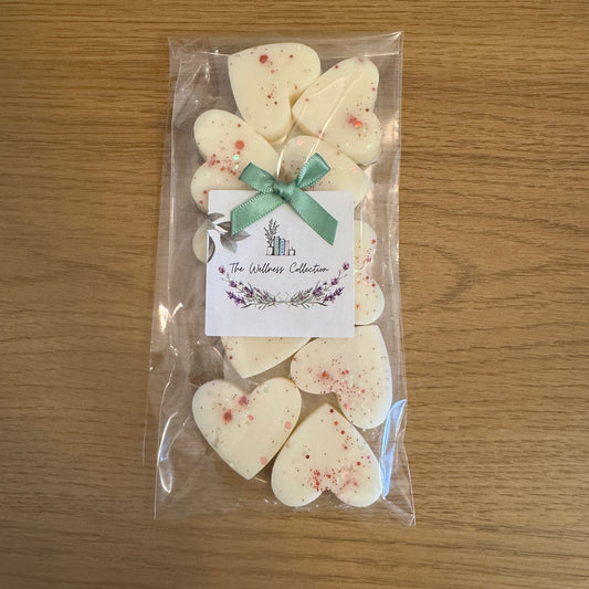 Pack of 10 Wax Melt Hearts Lemongrass & Ginger