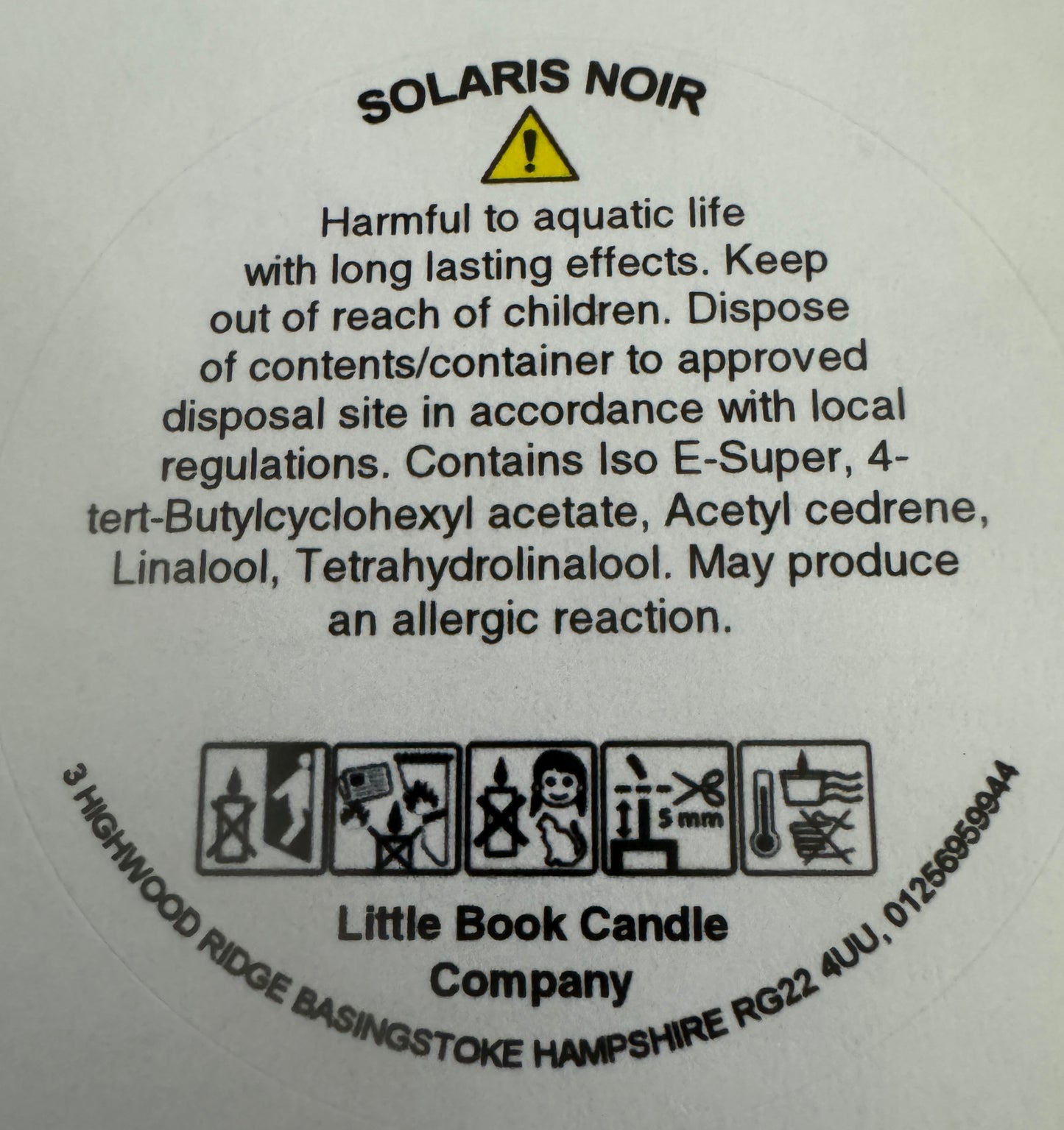 80g Soy Wax Candle Solaris Noir