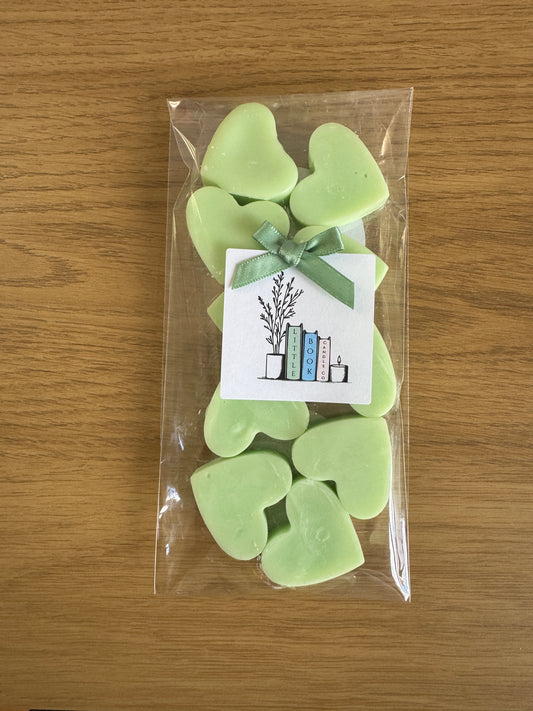 Pack of 10 Wax Melt Hearts Thai Lime & Mango