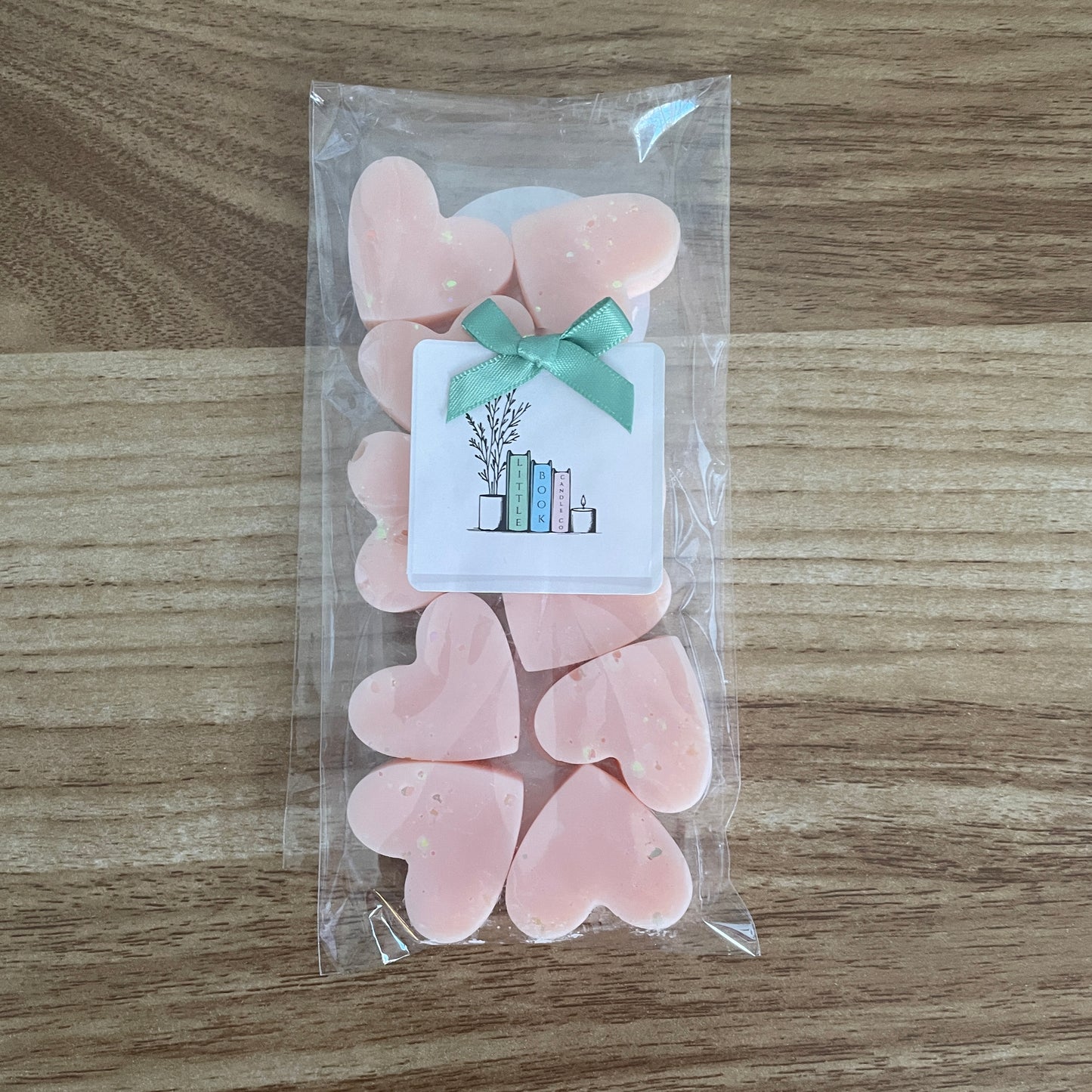 Pack of 10 Wax Melt Hearts Fiery Ginger & Sandalwood