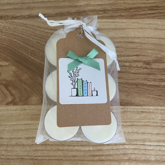 Pack of Tea Lights in Organza Bag Coffee For Two